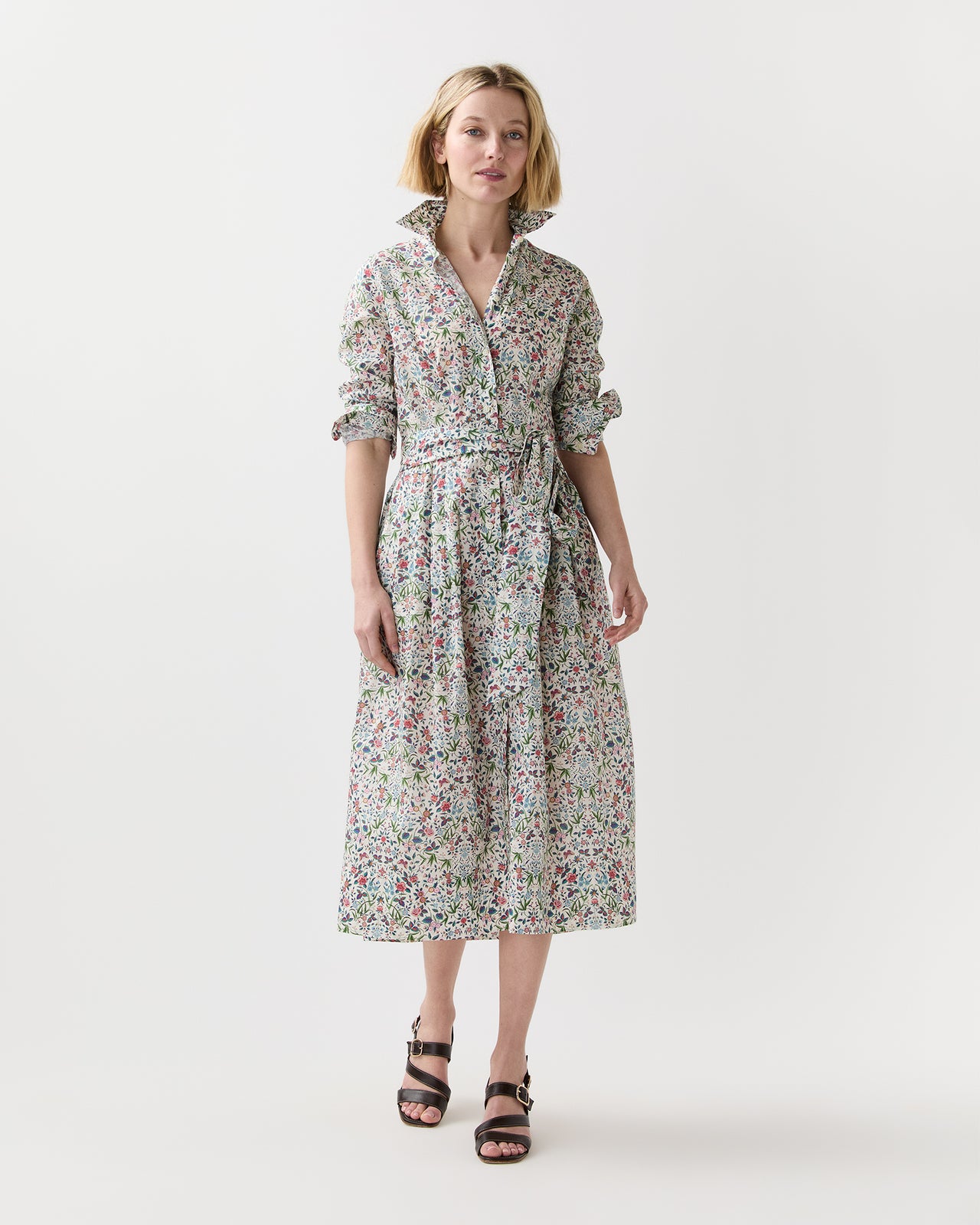 Classic Shirtwaist Dress in Alabaster/Multi Tapestry Liberty Fabric