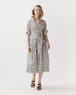 Load image into Gallery viewer, Classic Shirtwaist Dress in Alabaster/Multi Tapestry Liberty Fabric
