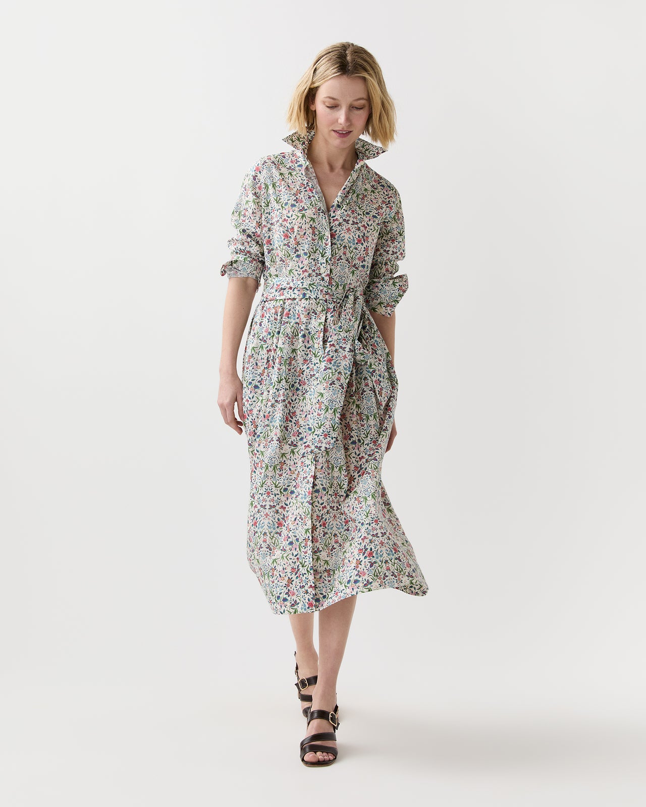 Classic Shirtwaist Dress in Alabaster/Multi Tapestry Liberty Fabric