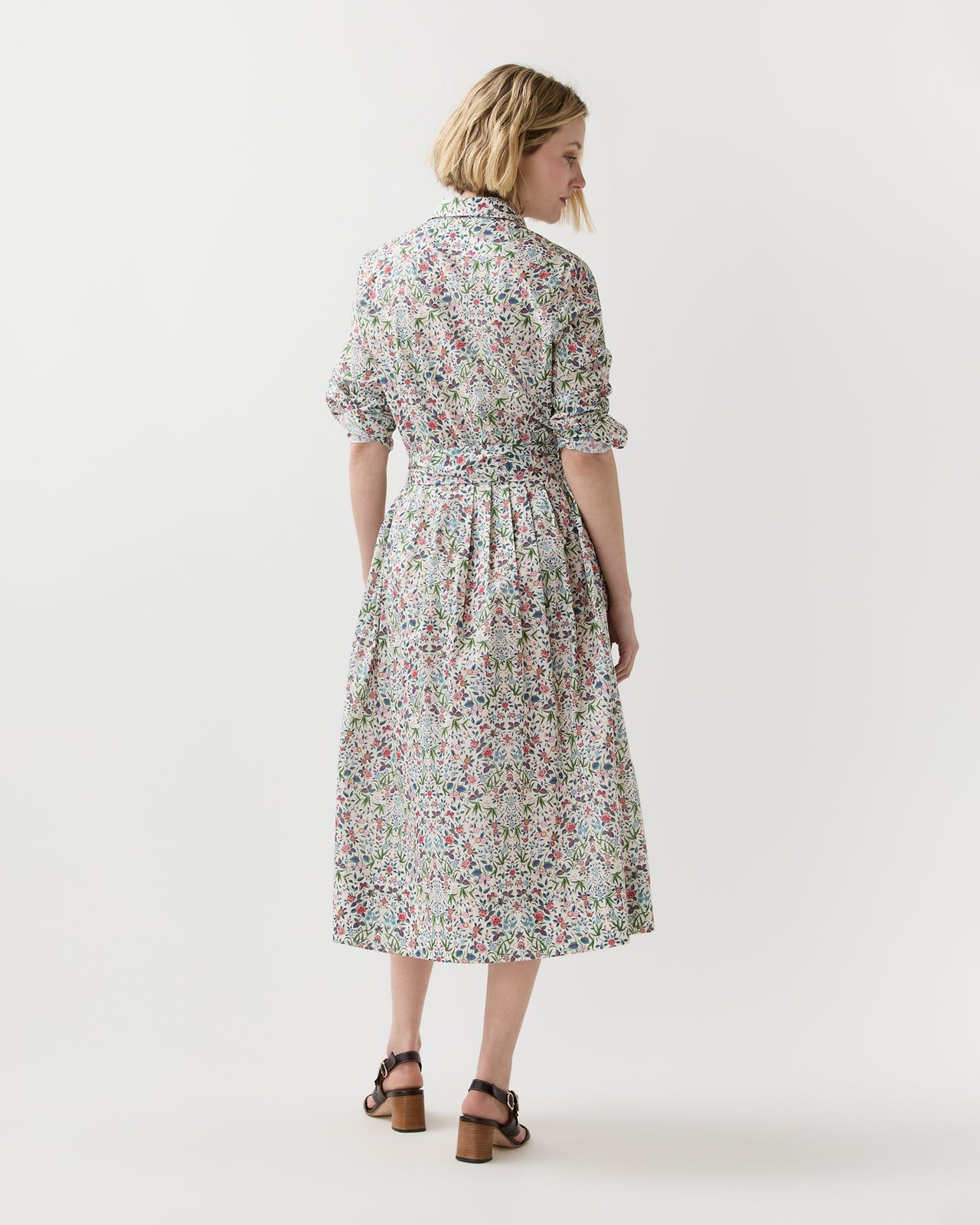 Classic Shirtwaist Dress in Alabaster/Multi Tapestry Liberty Fabric