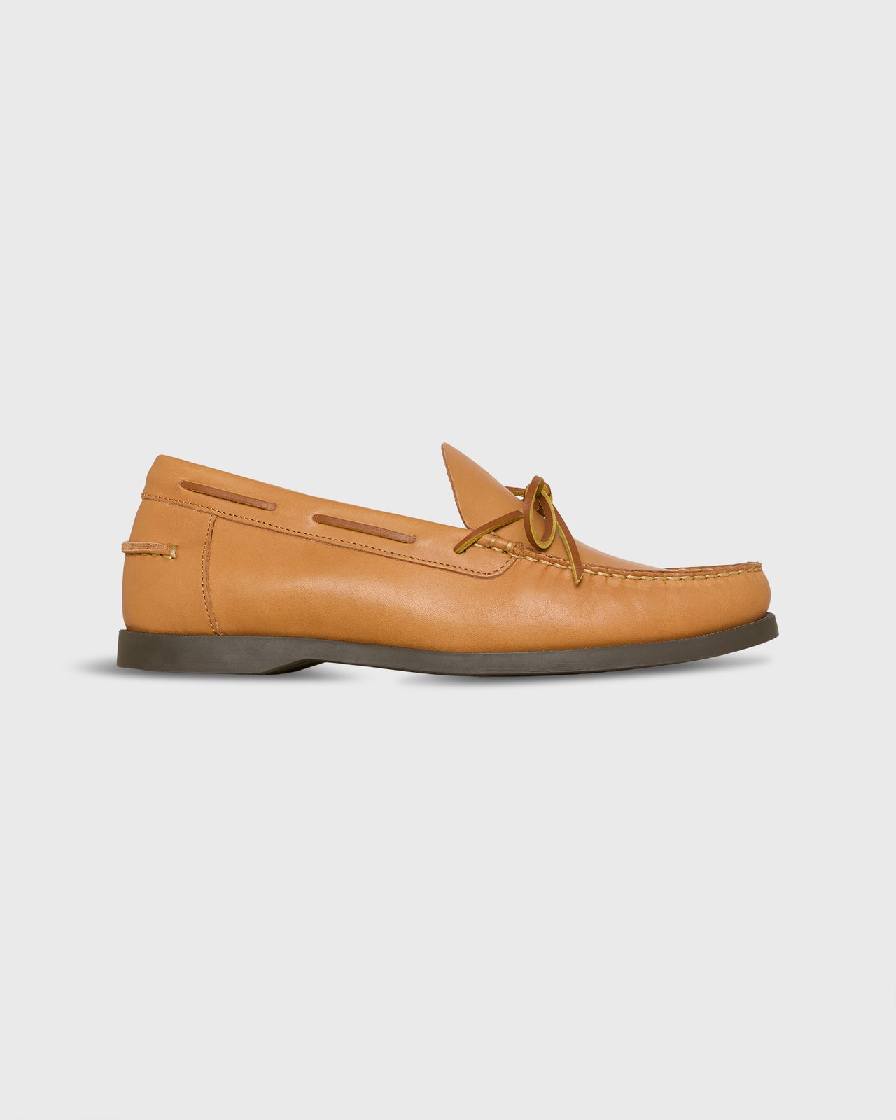 Camp Moccasin in Natural Leather