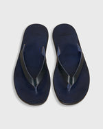 Load image into Gallery viewer, Thong Sandal in Navy Leather
