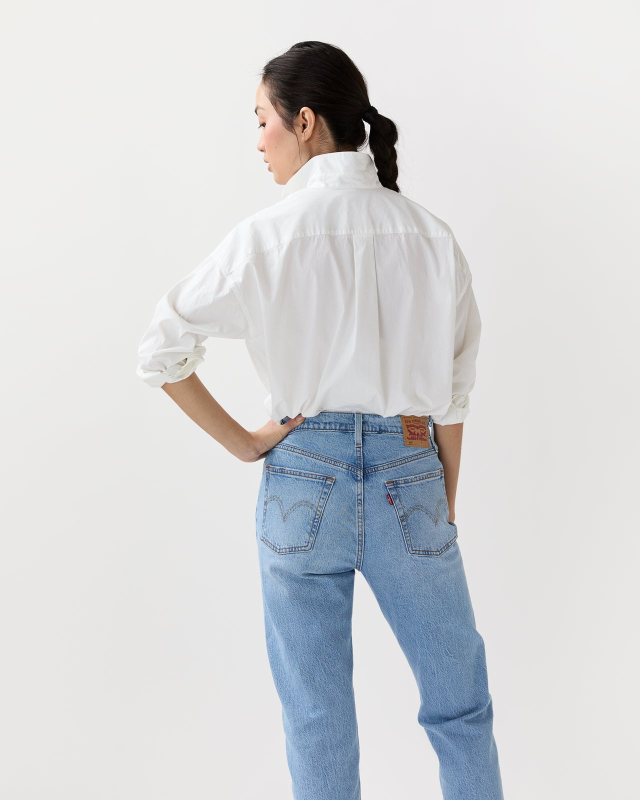 Weekender Shirt in Natural Cotton/Nylon Poplin