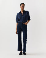 Load image into Gallery viewer, Lettie Shirt in Navy Swiss Dot
