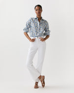 Load image into Gallery viewer, Tomboy Popover Shirt in Blue/Multi Felicite Liberty Fabric

