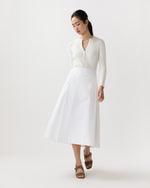 Load image into Gallery viewer, Sophia Skirt in White Poplin
