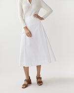 Load image into Gallery viewer, Sophia Skirt in White Poplin
