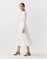 Load image into Gallery viewer, Sophia Skirt in White Poplin
