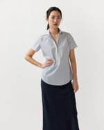 Load image into Gallery viewer, Scout Shirt in Ivory/Blue Bonis Provençal Printed Poplin
