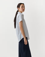 Load image into Gallery viewer, Scout Shirt in Ivory/Blue Bonis Provençal Printed Poplin

