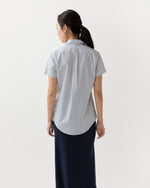 Load image into Gallery viewer, Scout Shirt in Ivory/Blue Bonis Provençal Printed Poplin
