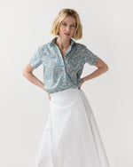 Load image into Gallery viewer, Scout Shirt in Blue/Multi Poppy And Daisy Liberty Fabric
