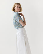 Load image into Gallery viewer, Scout Shirt in Blue/Multi Poppy And Daisy Liberty Fabric
