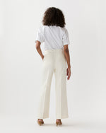 Load image into Gallery viewer, Billie Pant in Ivory Stretch Linen Twill
