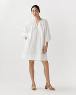 Load image into Gallery viewer, Genevieve Dress in Off-White Paperweight Stretch Poplin
