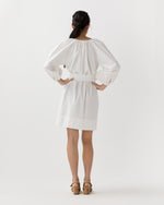 Load image into Gallery viewer, Genevieve Dress in Off-White Paperweight Stretch Poplin
