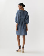 Load image into Gallery viewer, Genevieve Dress in Extra Light Washed Cotolino Chambray
