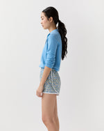 Load image into Gallery viewer, Track Short in Blue/Multi Poppy And Daisy Liberty Fabric
