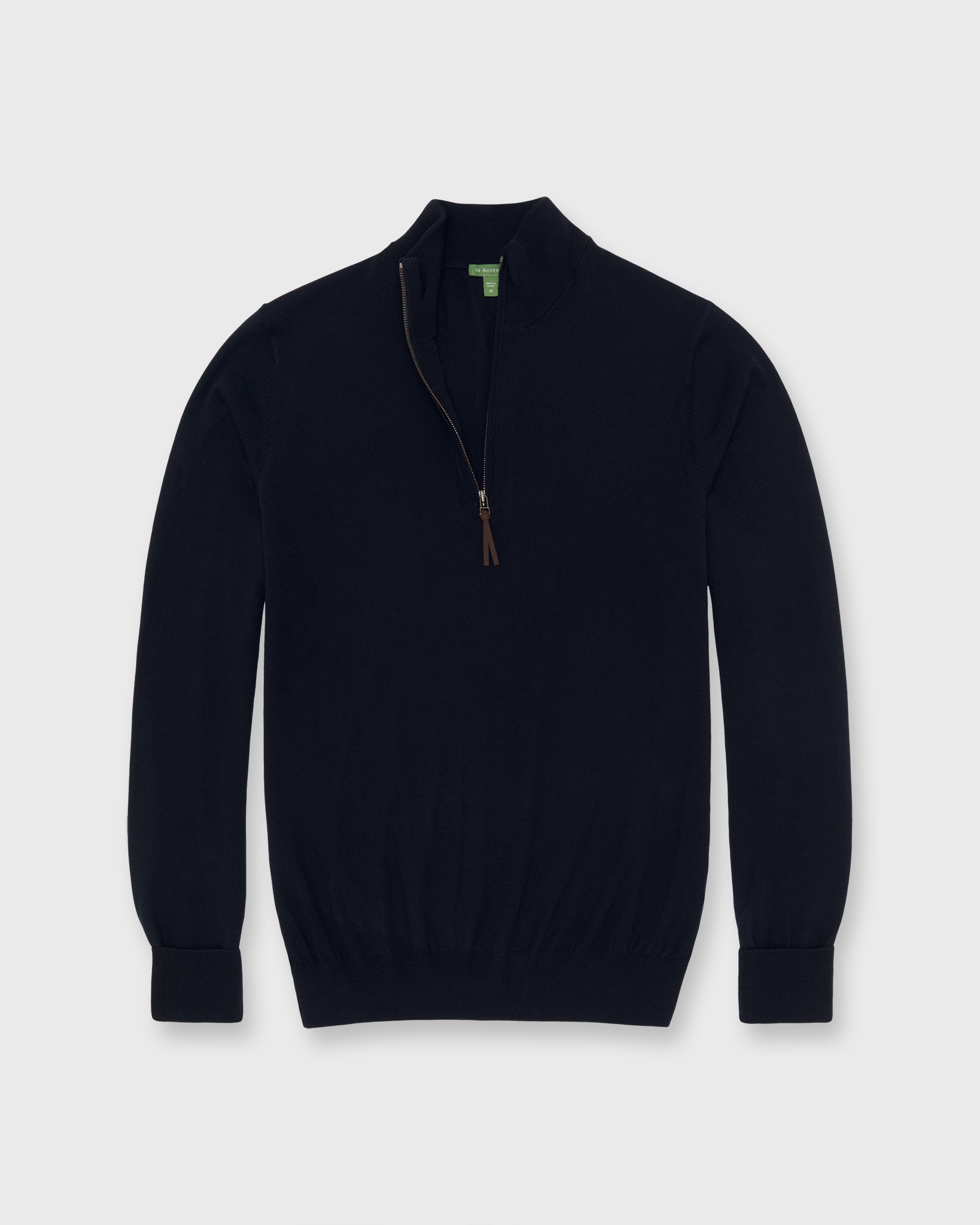 Fine-Gauge Half-Zip Sweater in Navy Escorial Wool | Shop Sid Mashburn