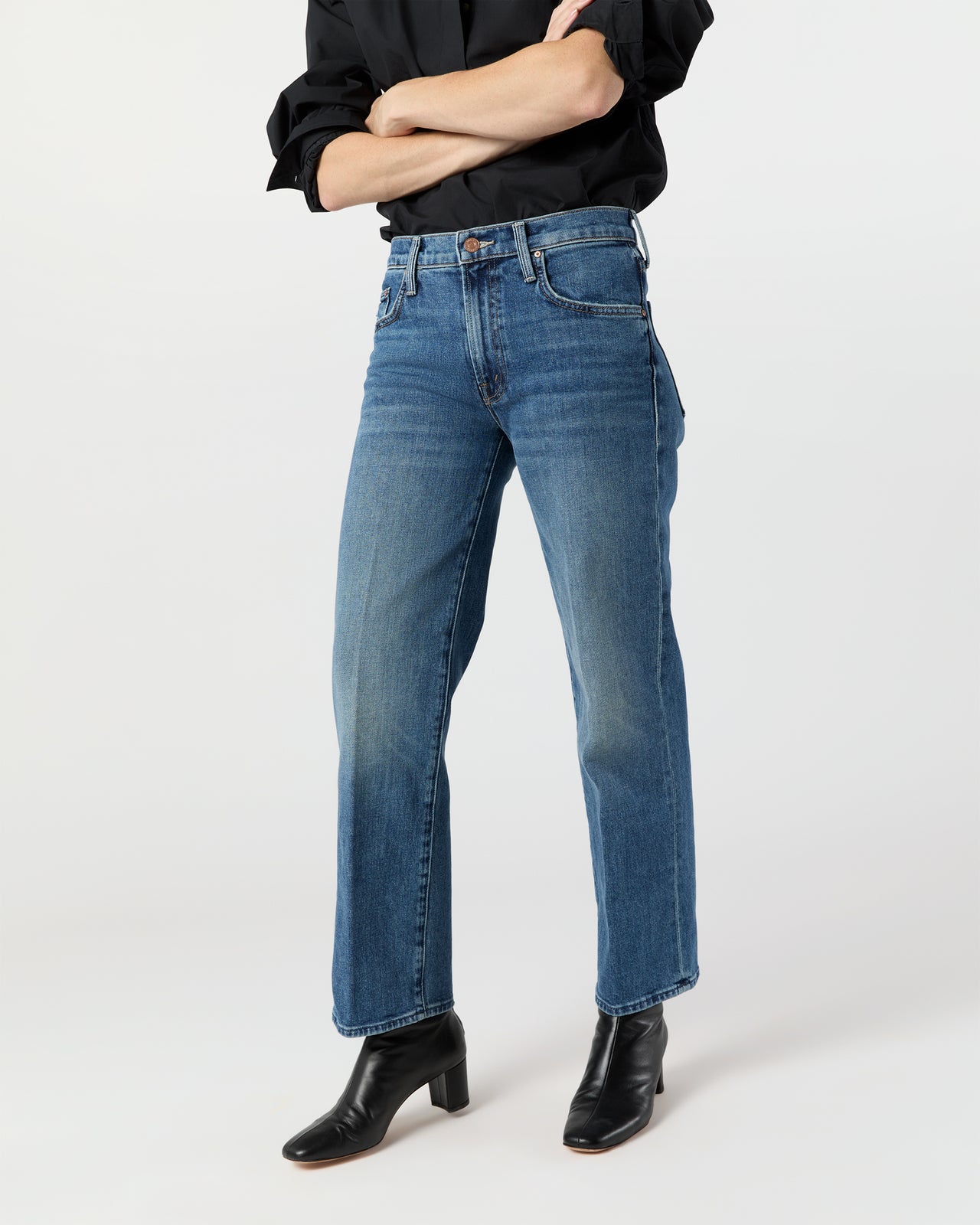The Mid Rise Rambler Zip Ankle Jean in Tambourine Man