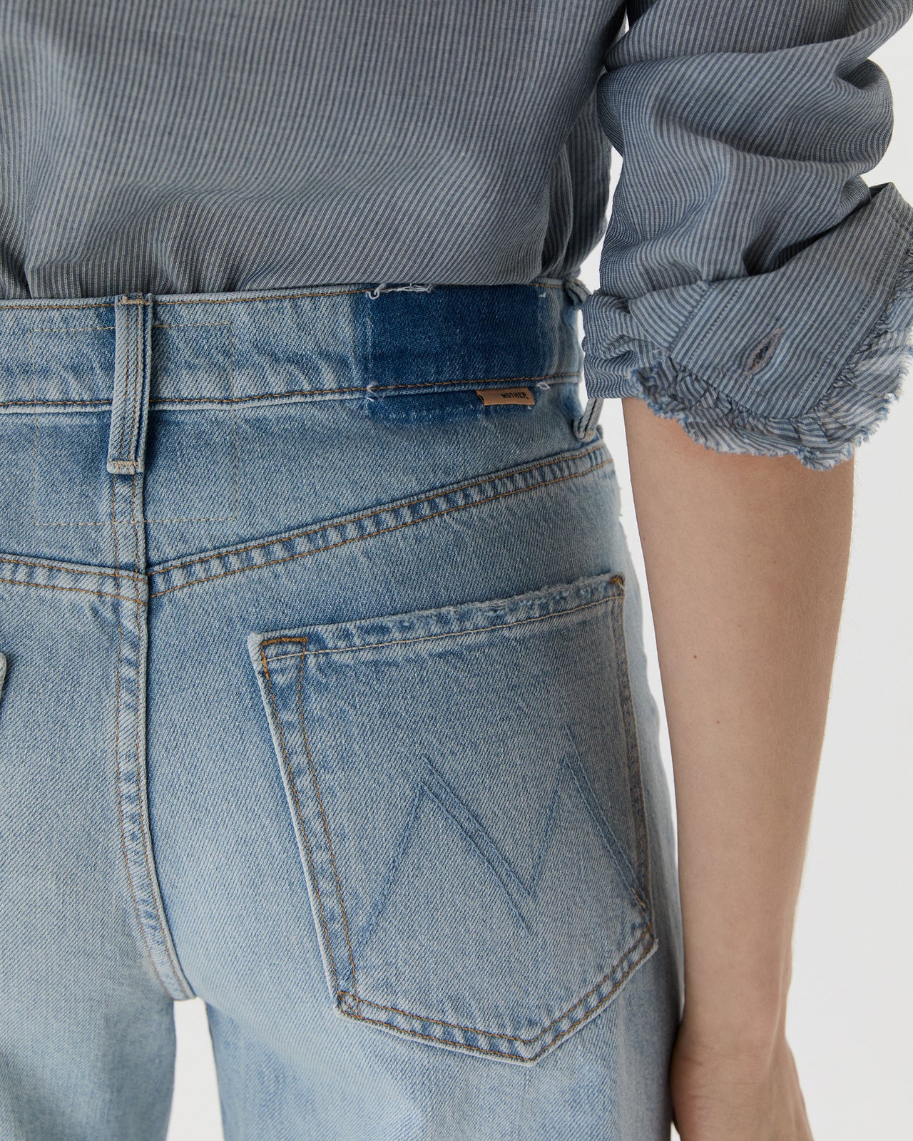 The Dodger Button Hover Cuff Jean in I Could Care Less