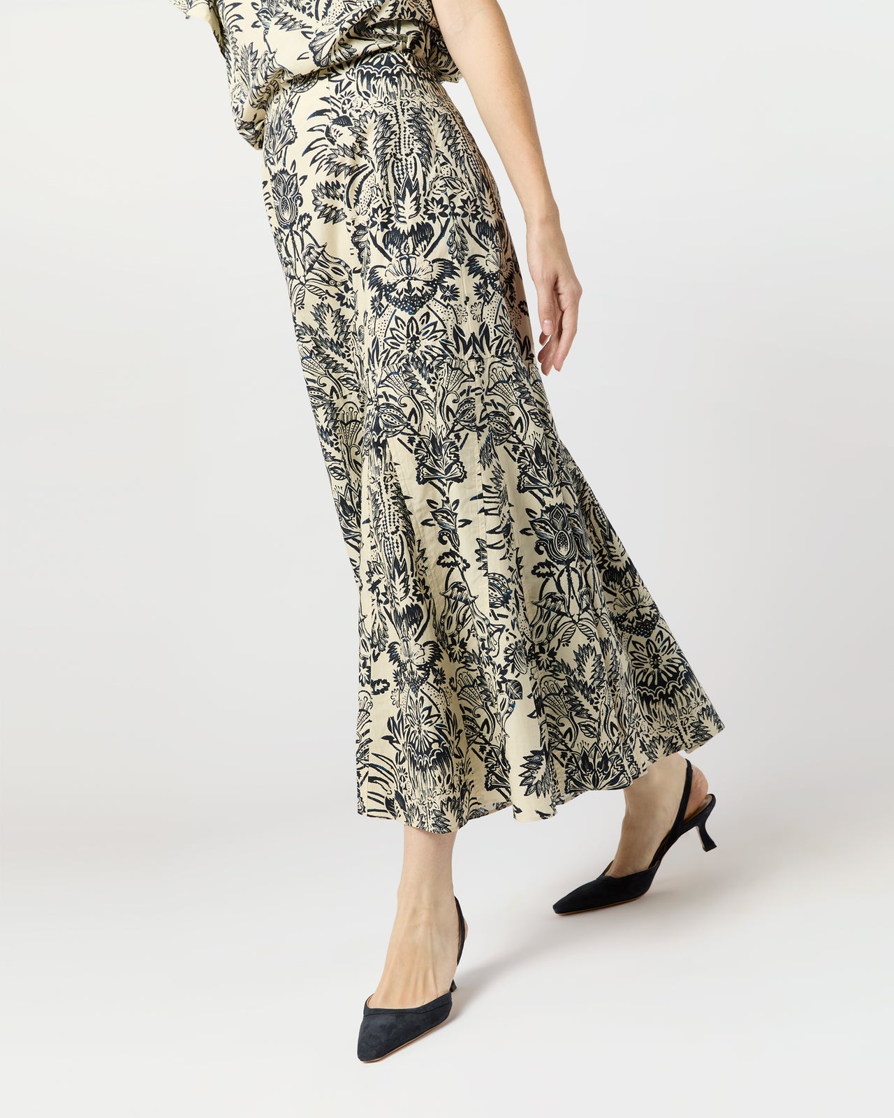 Clarisse Skirt in Ivory Floral