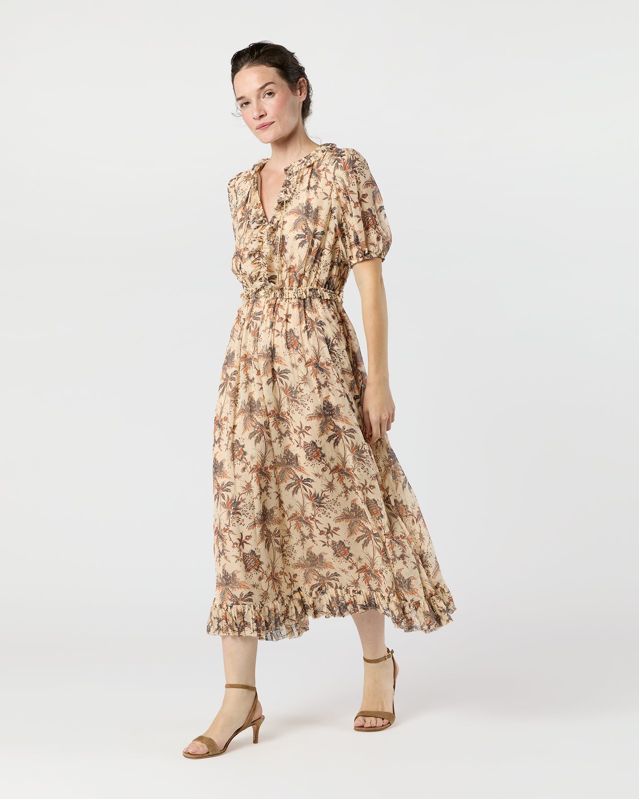 Rosamunde Dress in Cameo