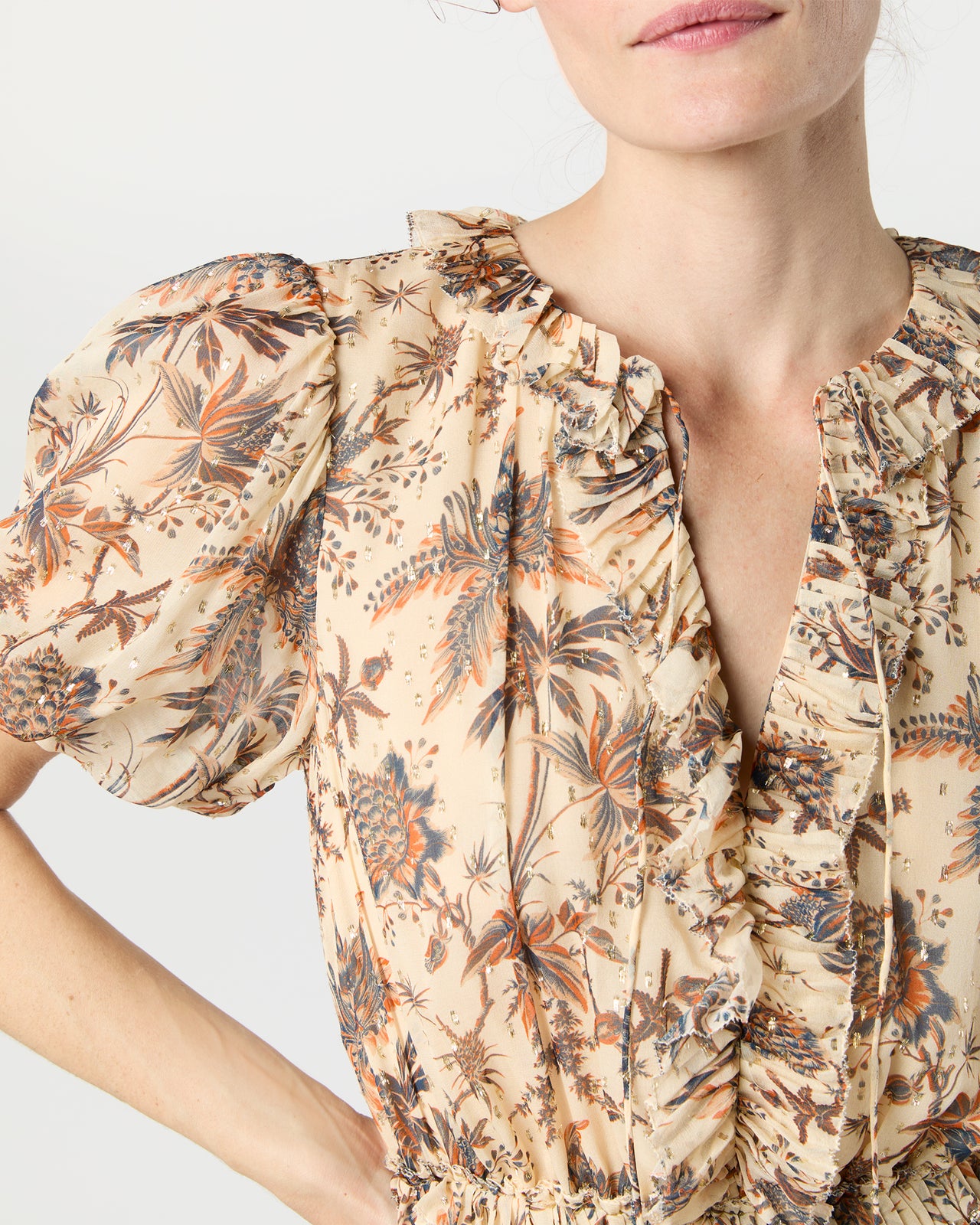 Rosamunde Dress in Cameo