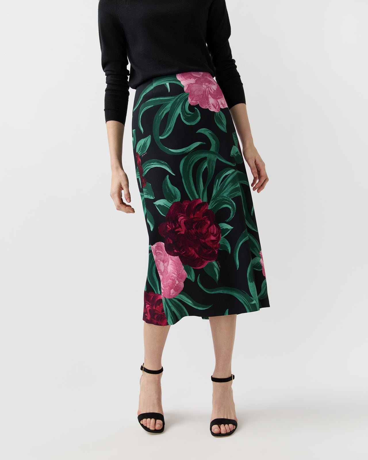 Pencil Skirt in Peony