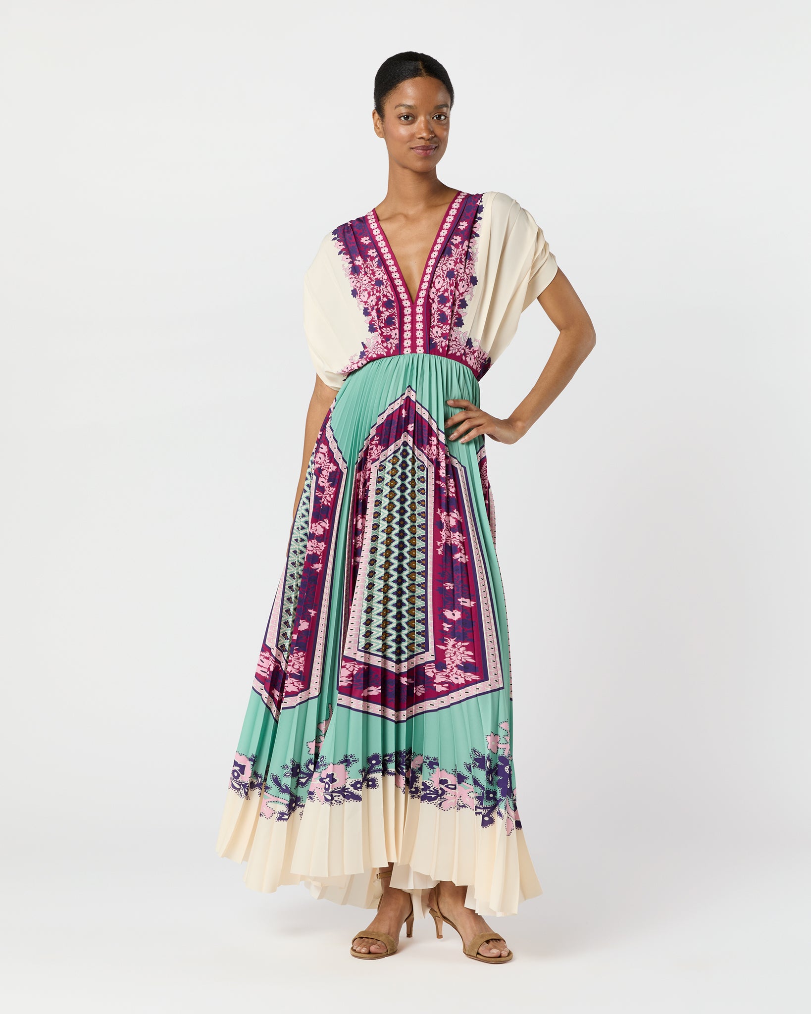 accordion maxi dress LA DOUBLEJ