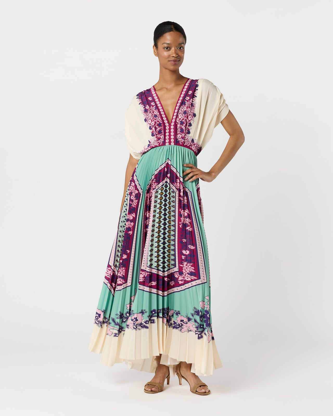 Accordion Dress in Regalia