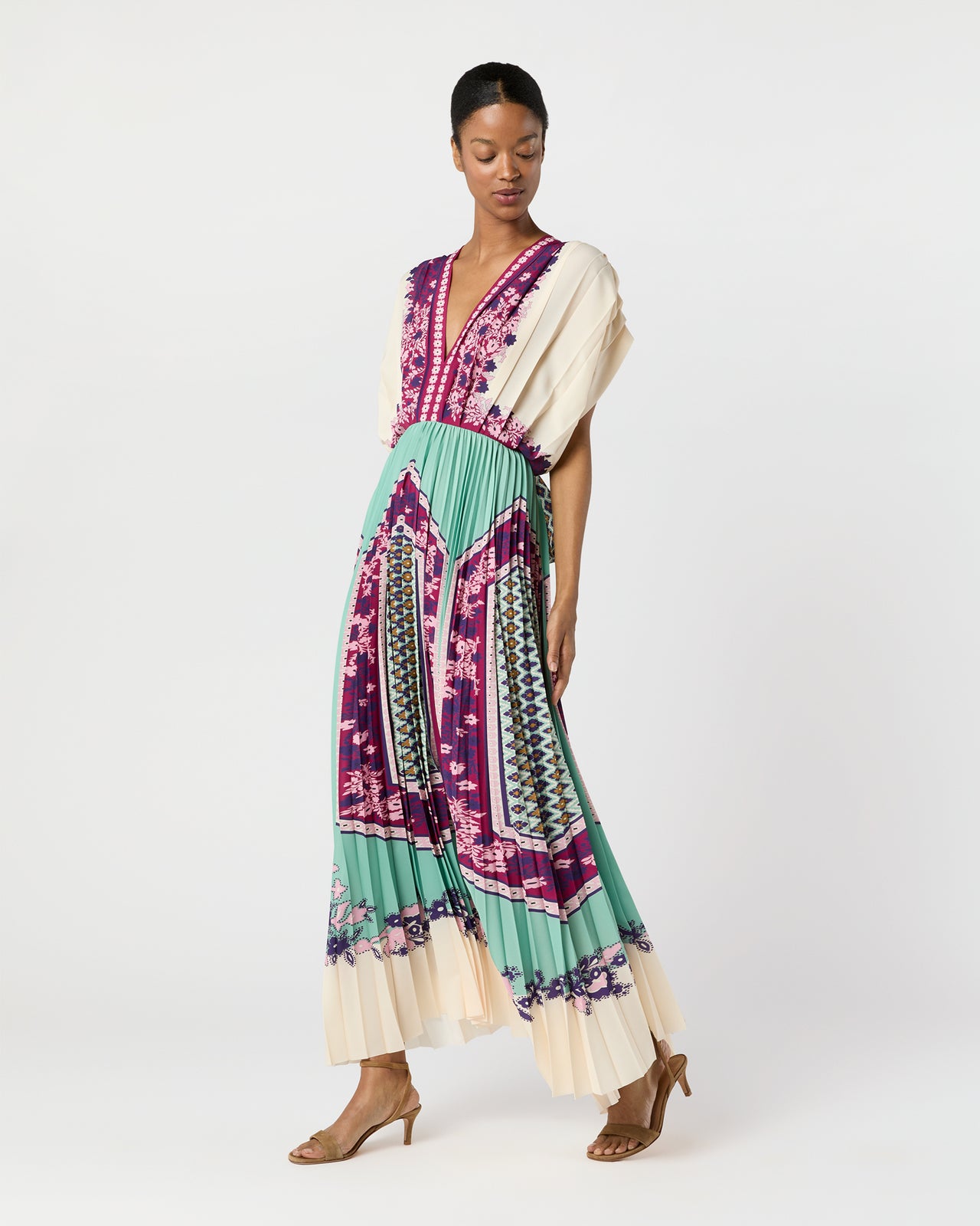 Accordion Dress in Regalia