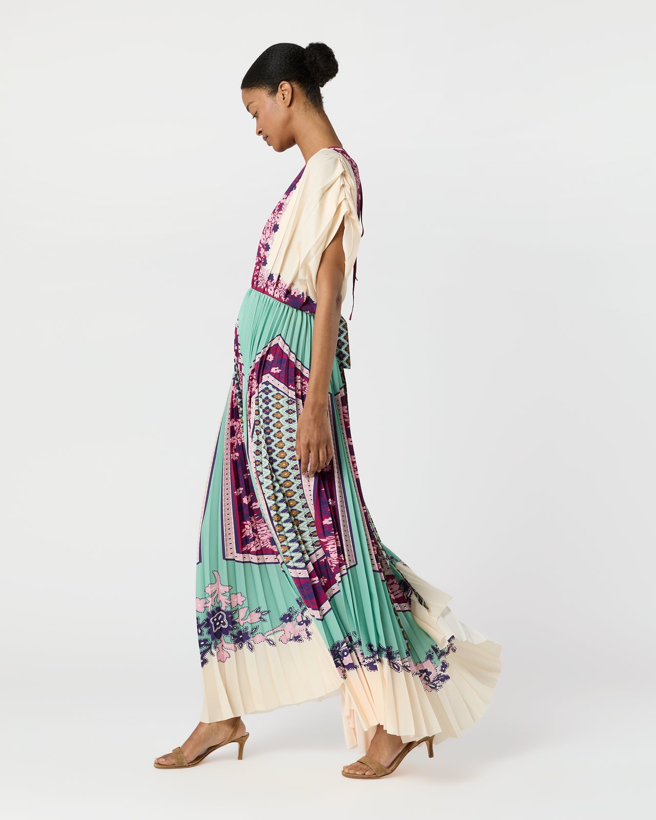 Accordion Dress in Regalia