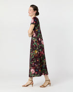 Load image into Gallery viewer, Sporty Swing Dress in Burgundy Zooflora Cotton Jersey
