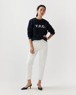 Load image into Gallery viewer, Standard Grand Vpc Sweatshirt in Dark Navy/Ecru
