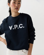 Load image into Gallery viewer, Standard Grand Vpc Sweatshirt in Dark Navy/Ecru
