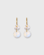 Load image into Gallery viewer, Extra Extra Small Incandescence Hook Earrings in Rainbow Moonstone
