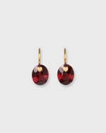 Load image into Gallery viewer, Precious Heart Gem Earrings in Garnet
