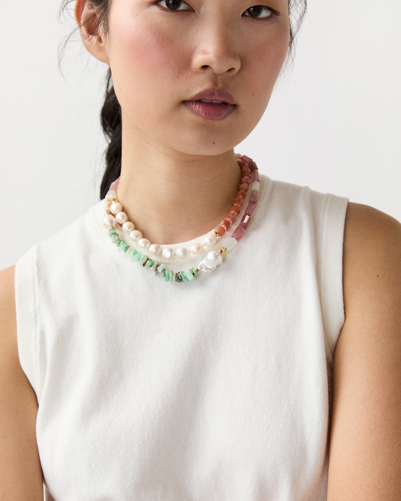 Cabana Necklace in Cactus Rose