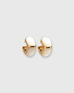 Load image into Gallery viewer, Zellige Hoop Earrings in Mother Of Pearl
