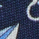 Silk Print Tie in Dark Blue Mail