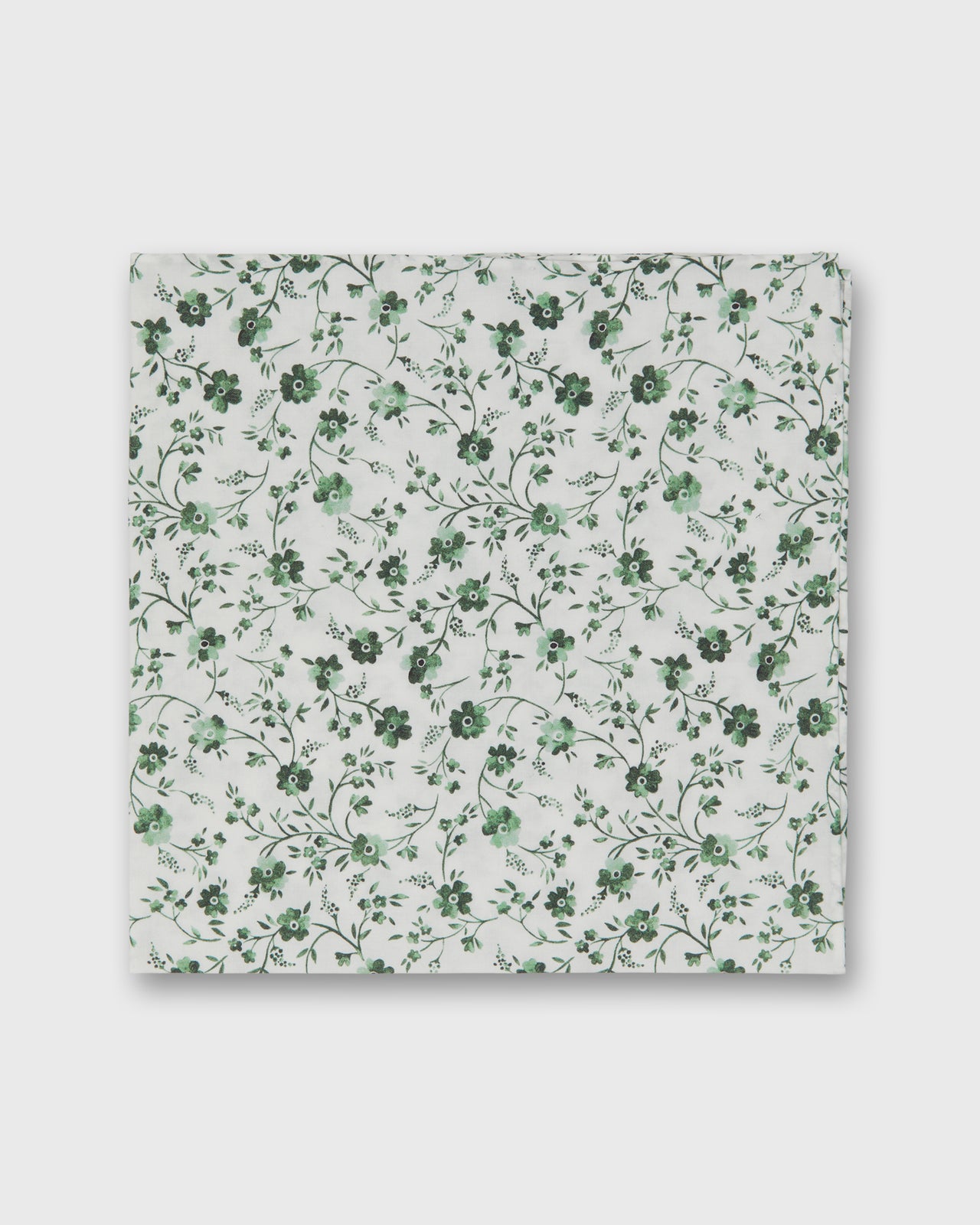 Cotton Print Pocket Square in Indigo Berry Liberty Fabric