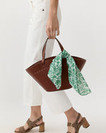 Load image into Gallery viewer, Anyway Scarf in Green Sambourne Liberty Fabric
