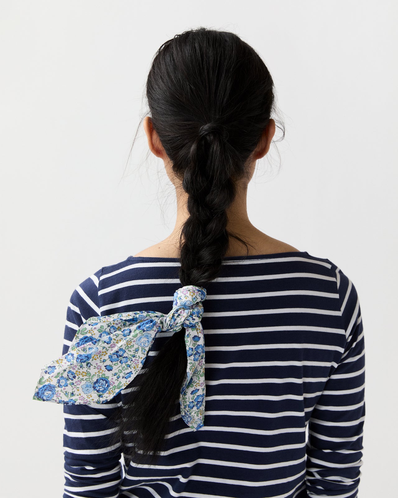 Anyway Scarf in Blue/Multi Felicite Liberty Fabric