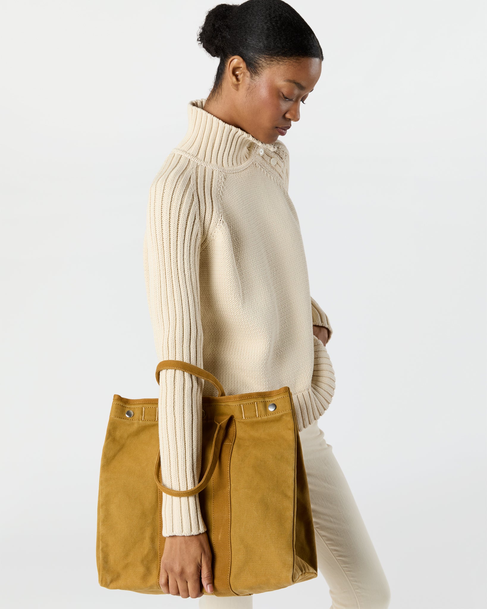 The Perfect Weekday Tote in Golden Khaki | Shop Mashburn