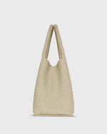 Load image into Gallery viewer, Mercato Handwoven Tote in Beige Coated Cotton

