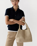 Load image into Gallery viewer, Mercato Handwoven Tote in Beige Coated Cotton
