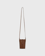 Load image into Gallery viewer, Minnie Cell Phone Bag in Brown Leather
