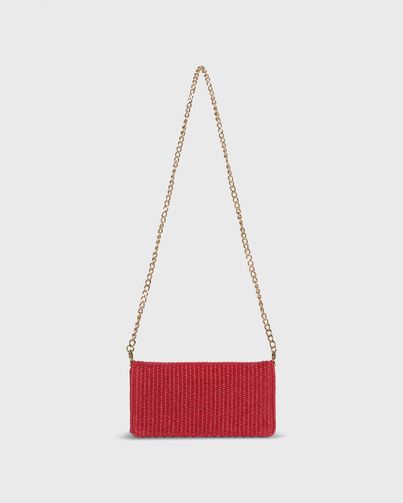 Patricia Clutch in Red Straw