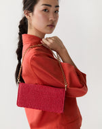 Load image into Gallery viewer, Patricia Clutch in Red Straw

